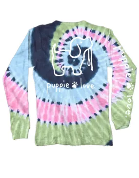 MIDNIGHT PASTEL TIE DYE PUP, ADULT LS