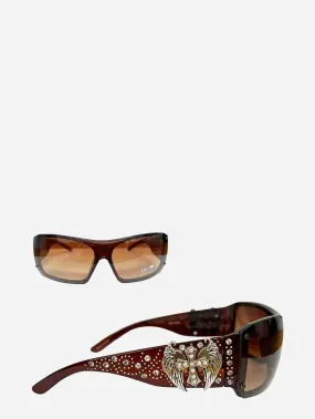 Montana West Wing Cross Concho Sunglasses