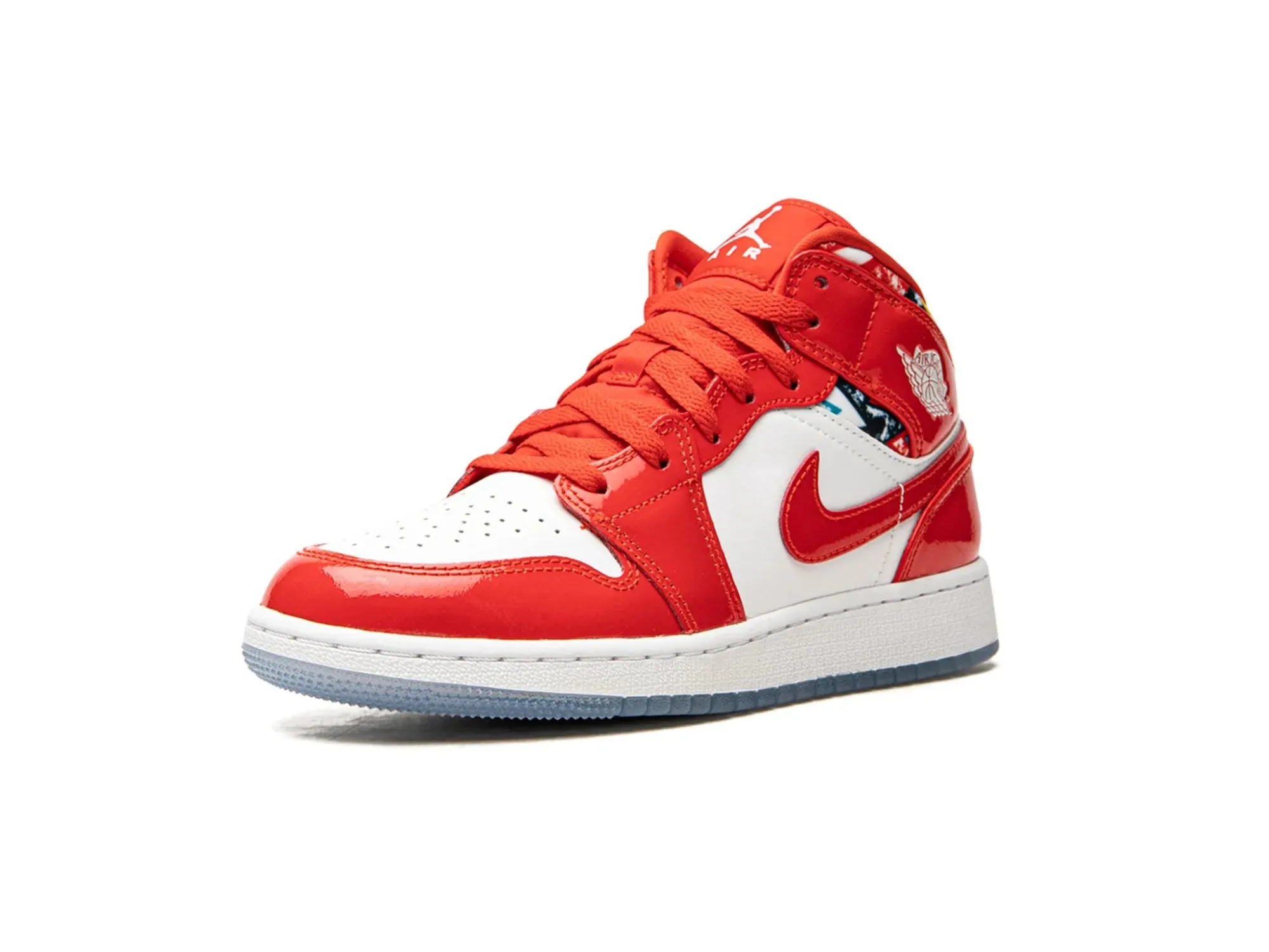 Nike Air Jordan 1 Mid "Barcelona Sweater Red Patent"