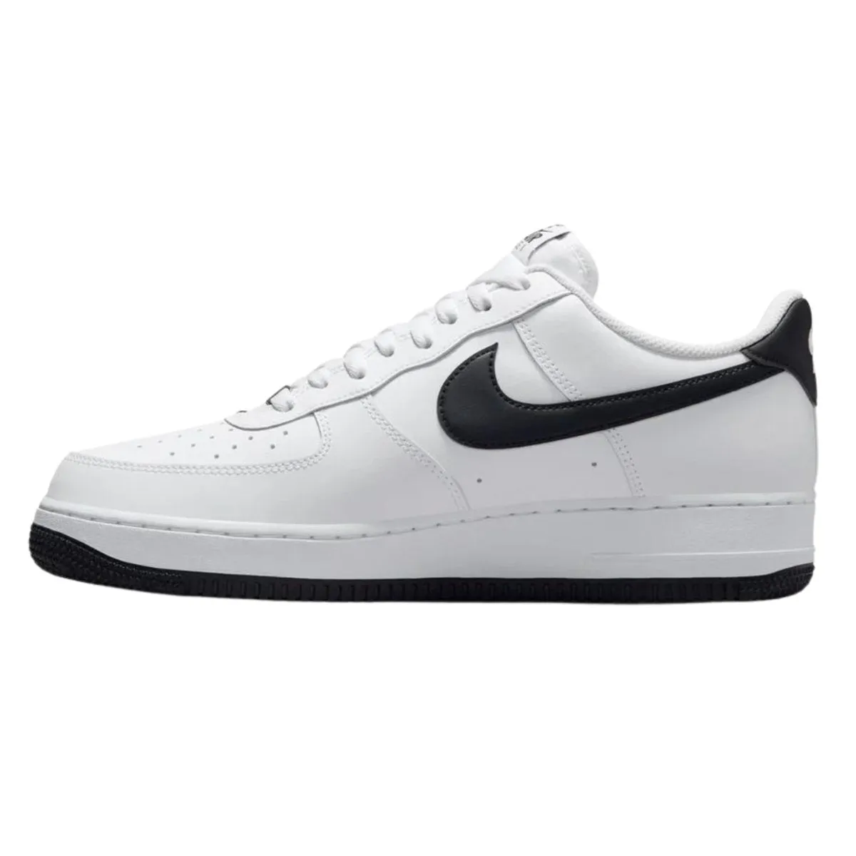 Nike Men's Air Force 1 White/Black Smooth