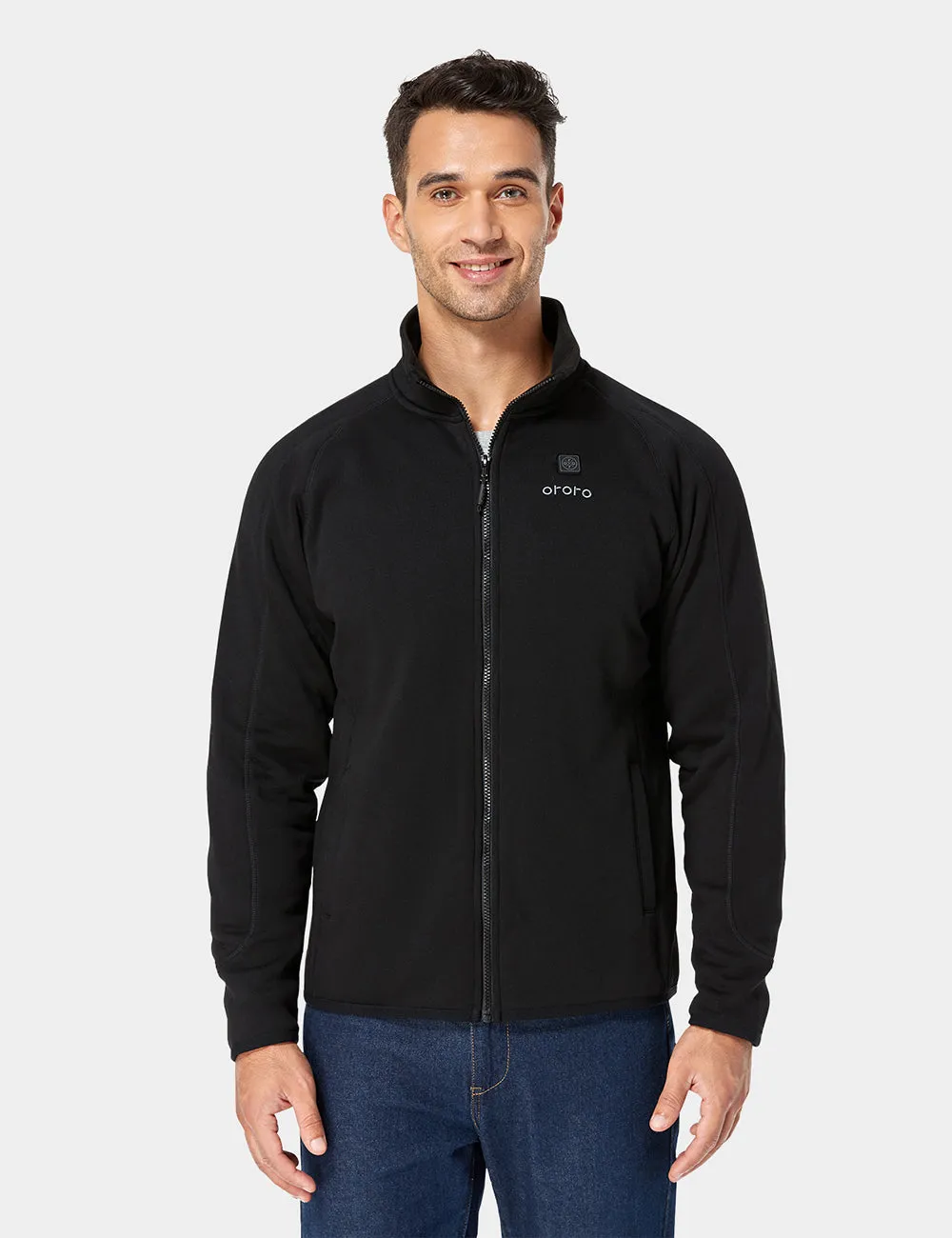 (Open-box) Men's Heated Fleece Jacket with B19G Battery - Black