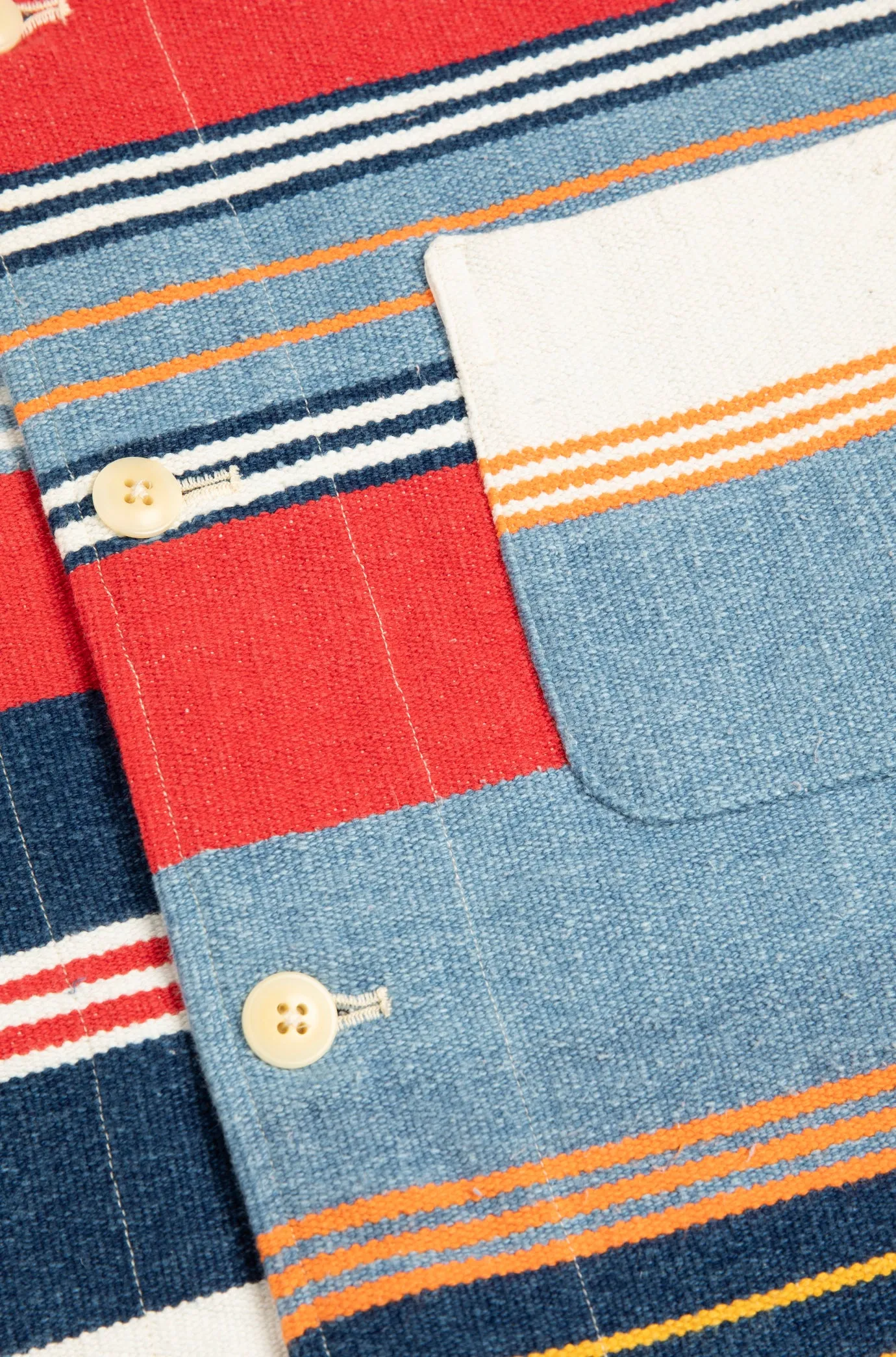 Original Madras Multi Color Beach Mat Jacket