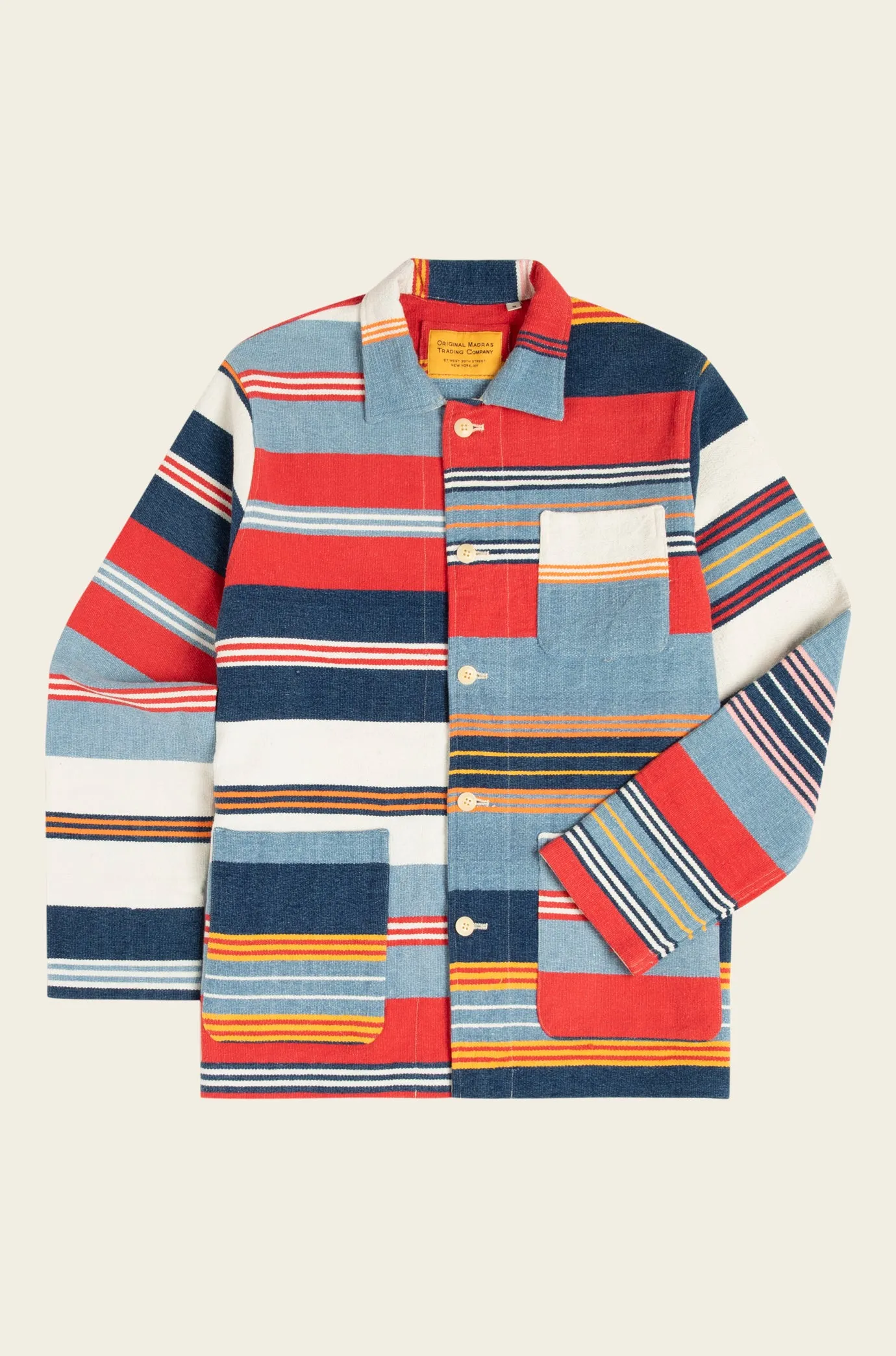 Original Madras Multi Color Beach Mat Jacket