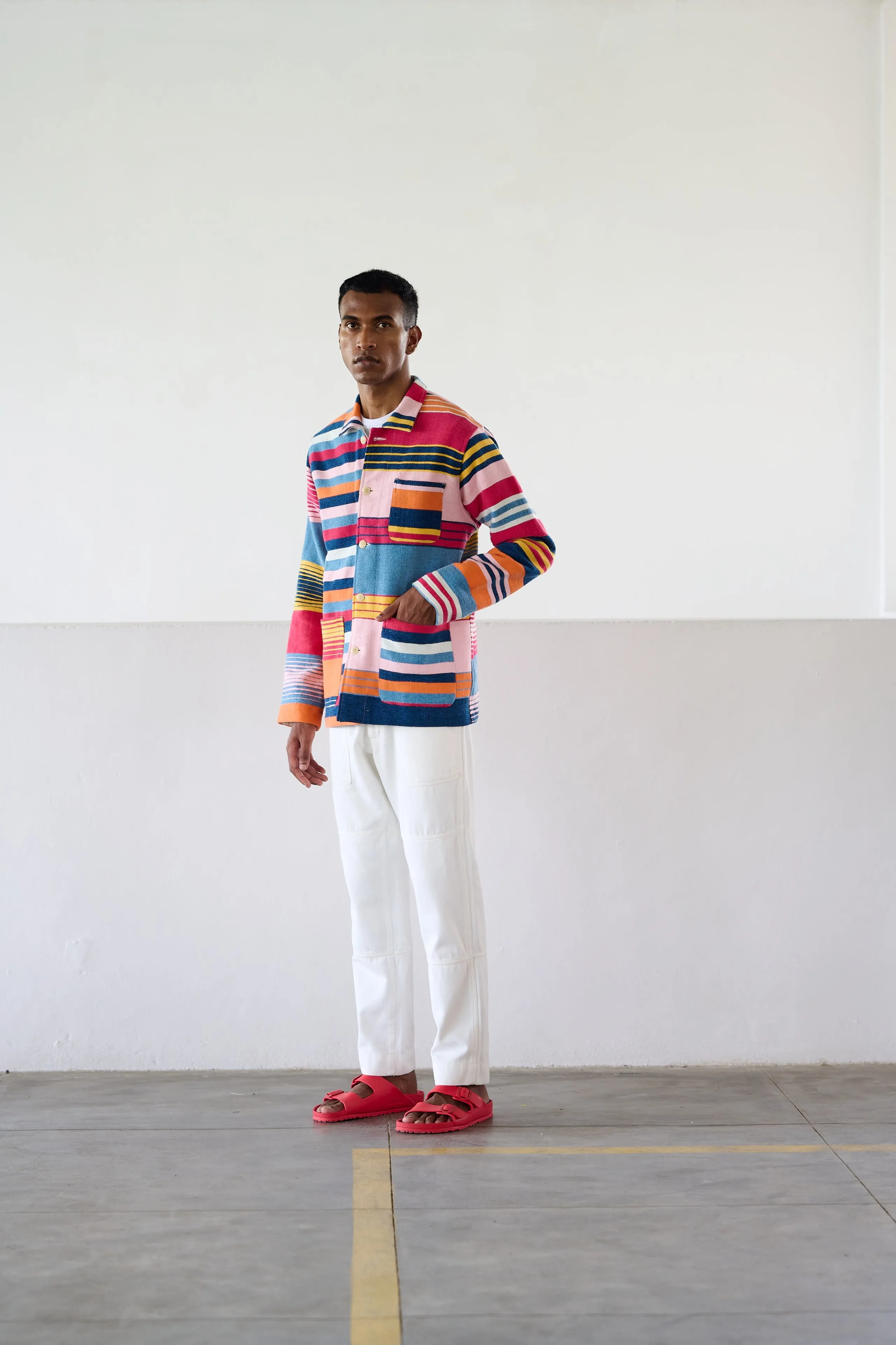 Original Madras Multi Color Beach Mat Jacket