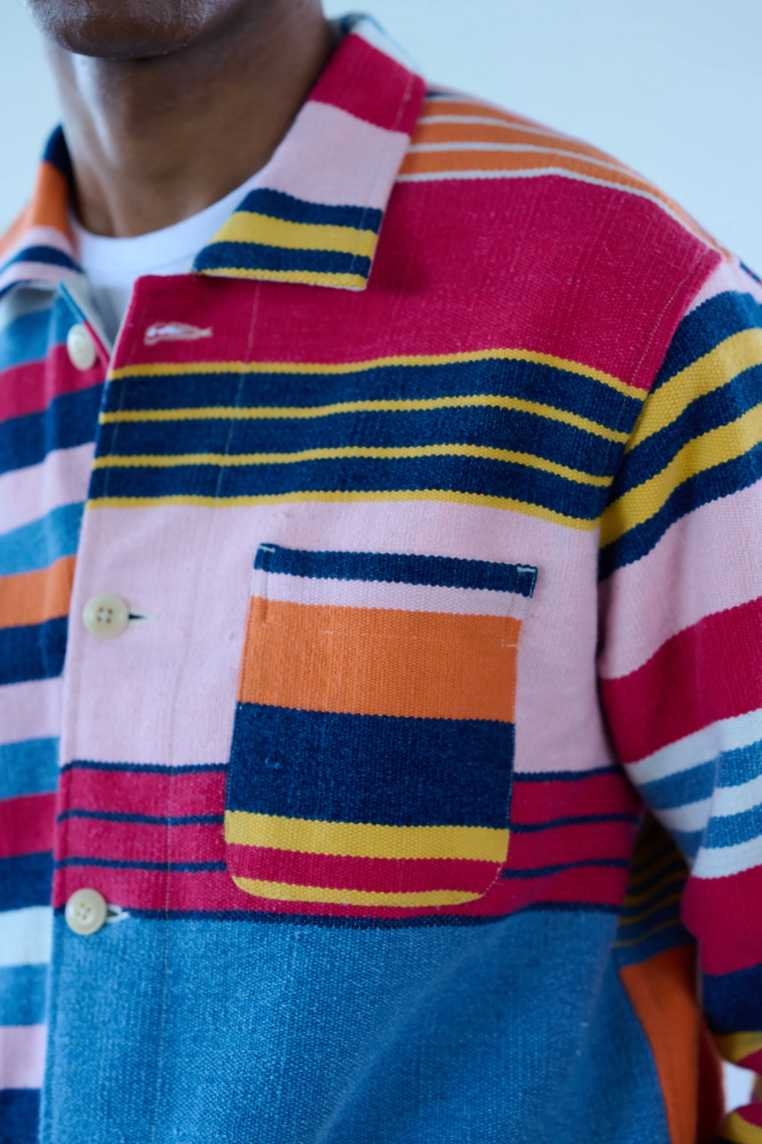 Original Madras Multi Color Beach Mat Jacket