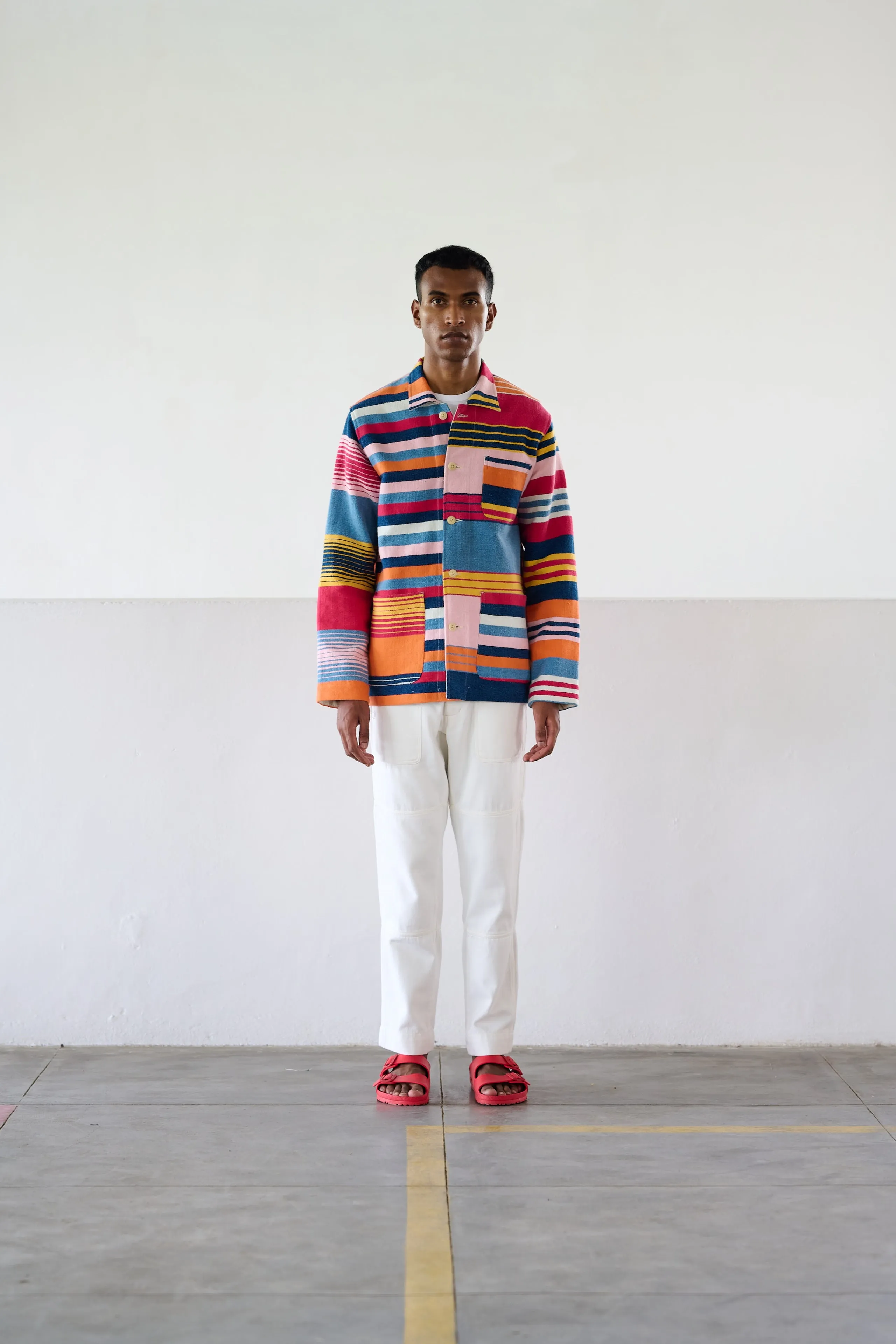 Original Madras Multi Color Beach Mat Jacket