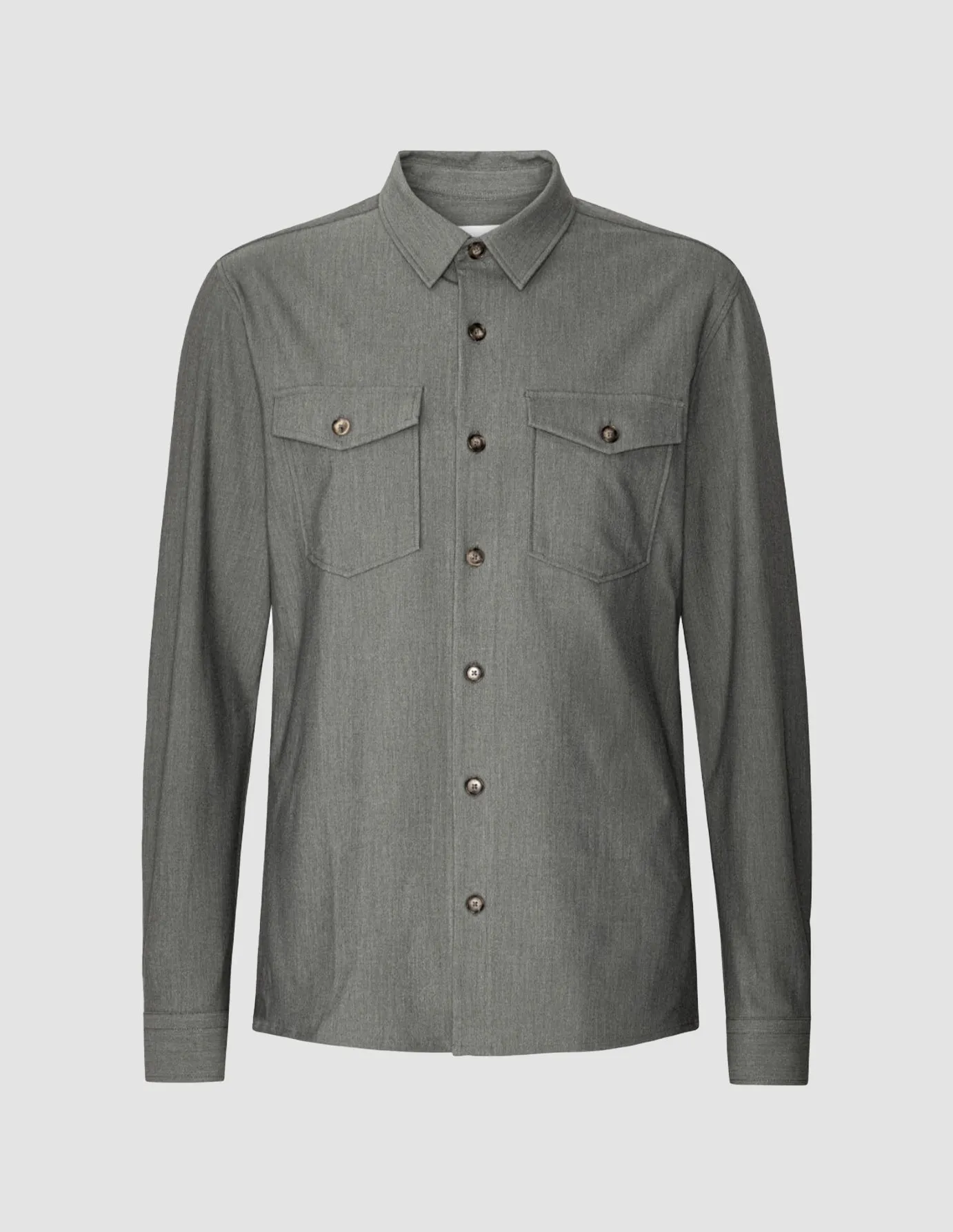 Overshirt Green Melange