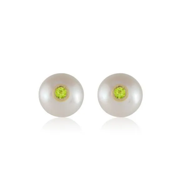 Pearl & Birthstone Stud