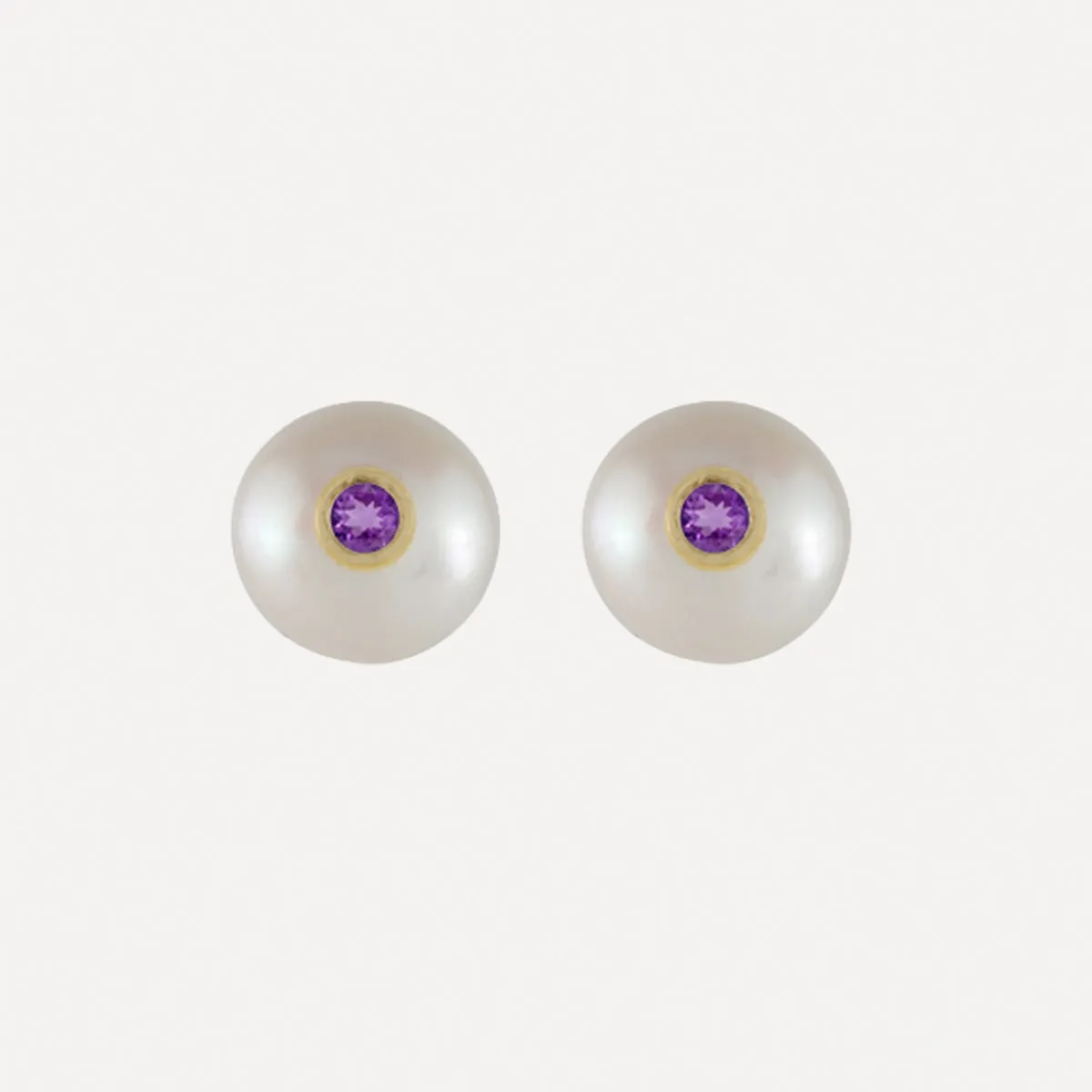 Pearl & Birthstone Stud