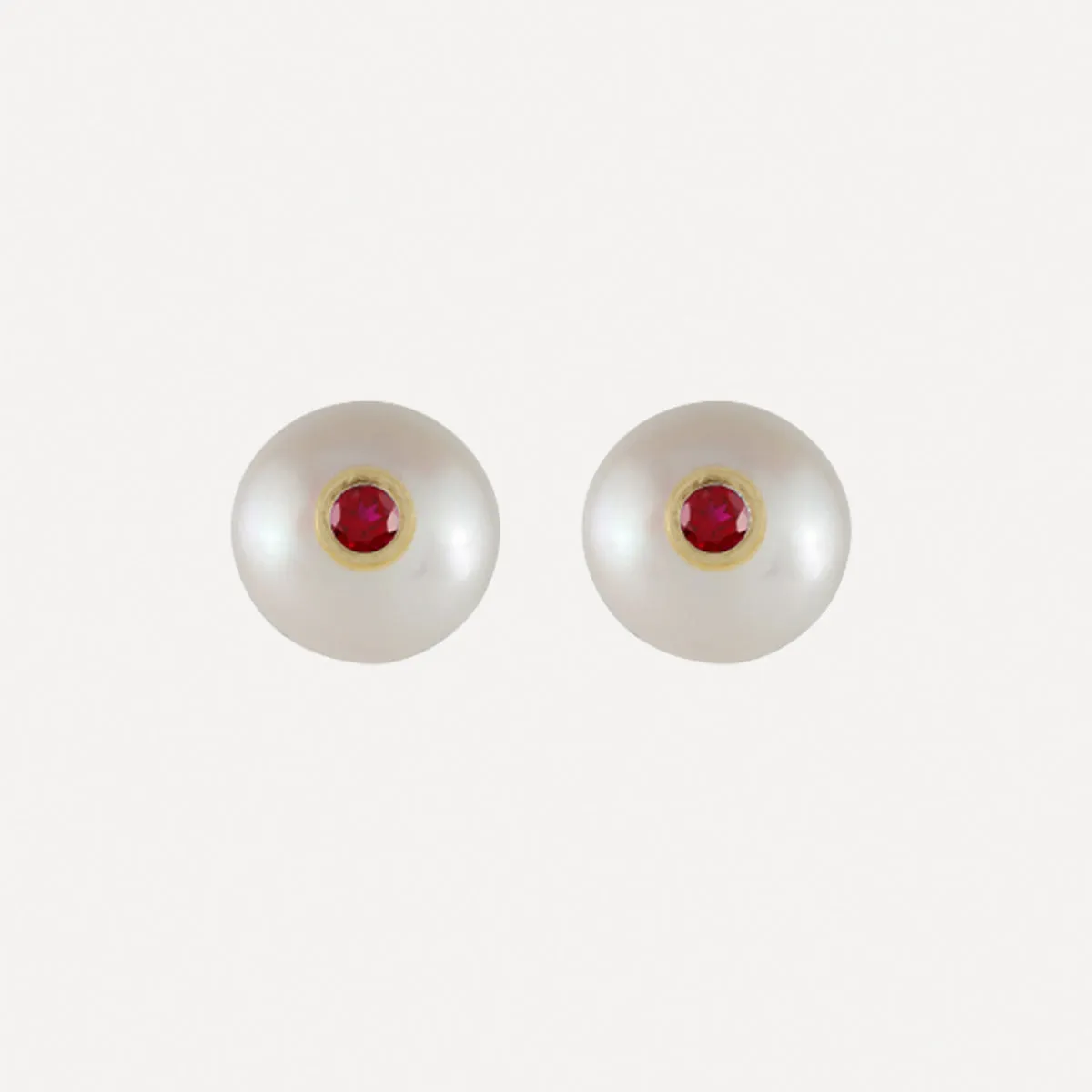 Pearl & Birthstone Stud