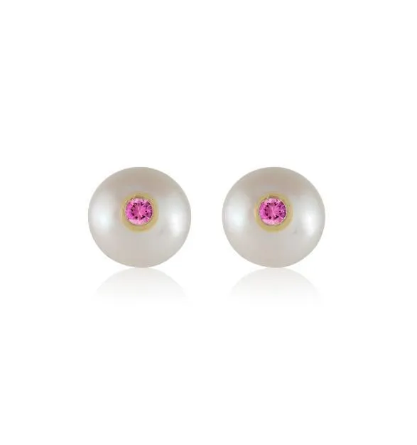 Pearl & Birthstone Stud