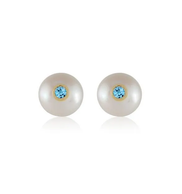 Pearl & Birthstone Stud