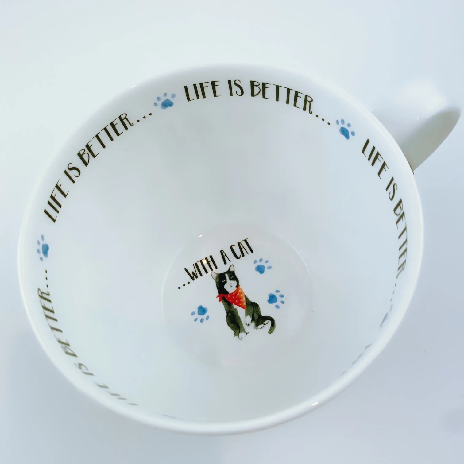 Portobello By Design 'Life Is Better With A Cat' Bone China XL Coffee Mug Tea Cup