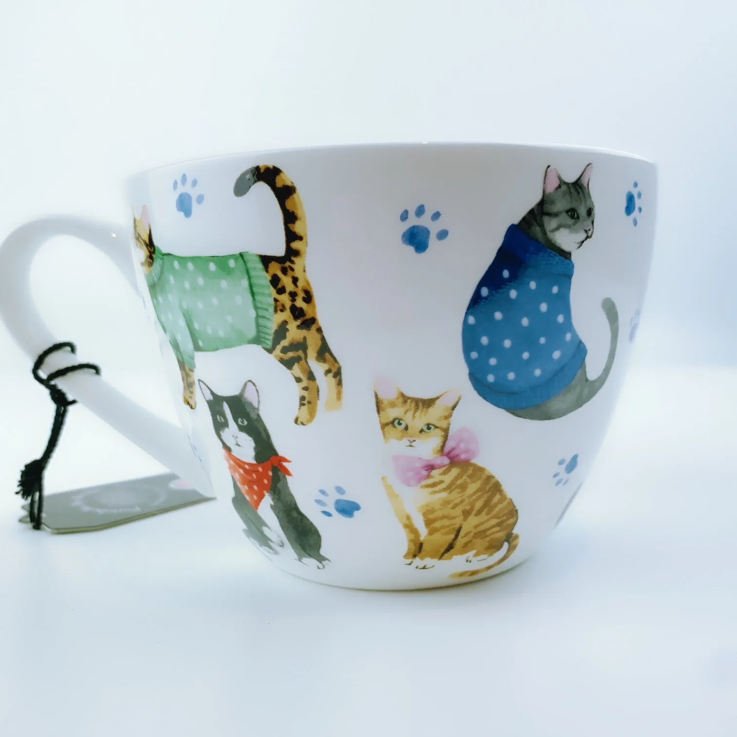 Portobello By Design 'Life Is Better With A Cat' Bone China XL Coffee Mug Tea Cup