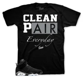 Retro 6 Metallic Silver Clean Pair Shirt