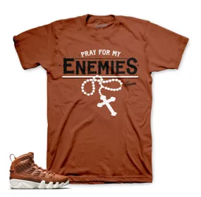 Retro 9 Baseball Glove Shirt - Enemies- Hazelnut