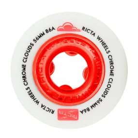 Ricta Wheels Chrome Clouds 86A Red 56mm