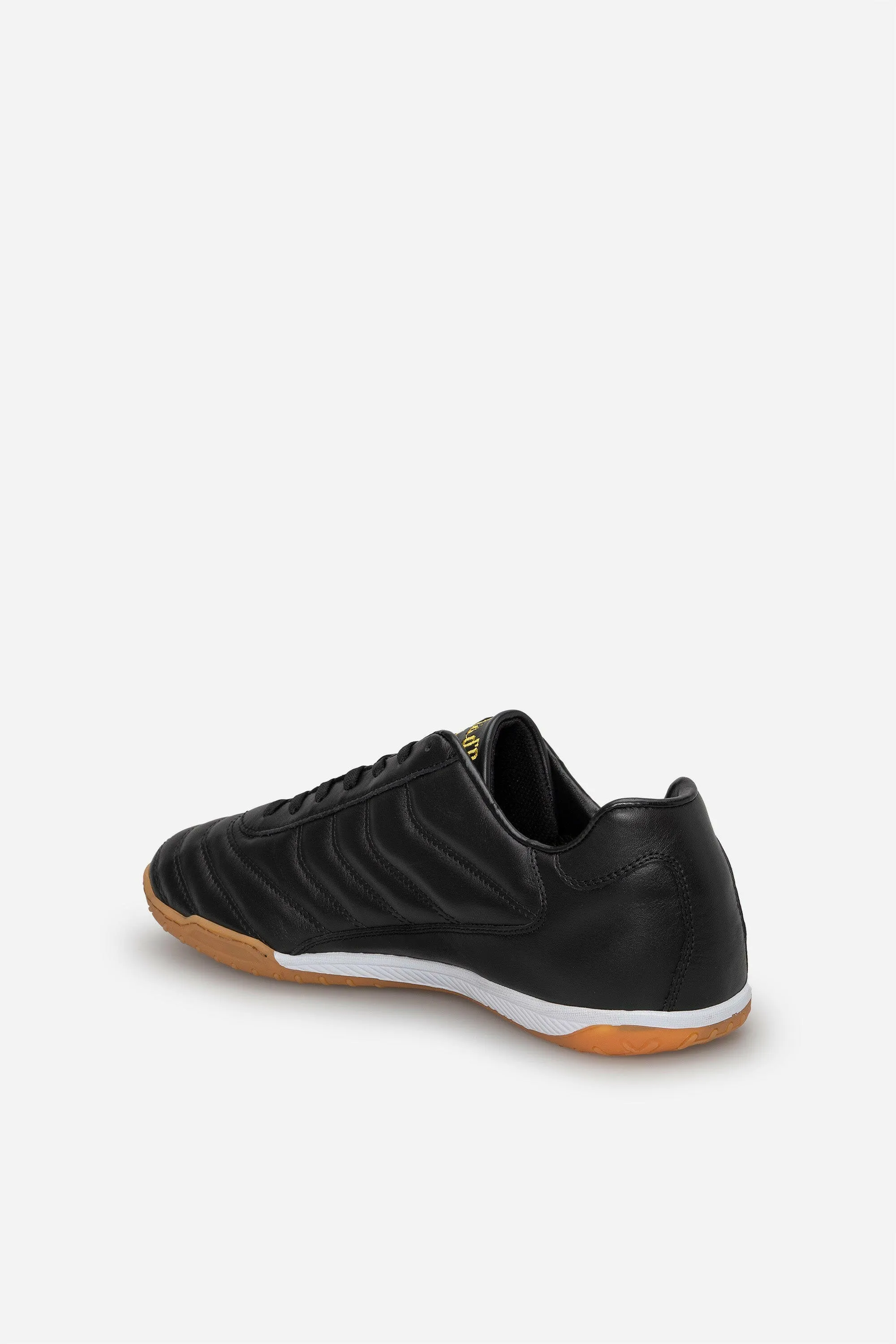 Scarpe da calcio Derby Indoor in pelle nera