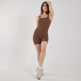 Seamless Bodysuit in Toffee