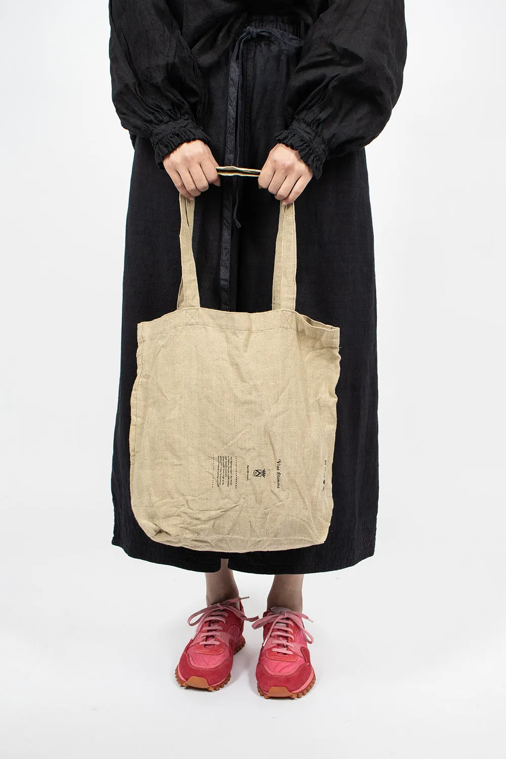 Small Linen Tote Bag Natural