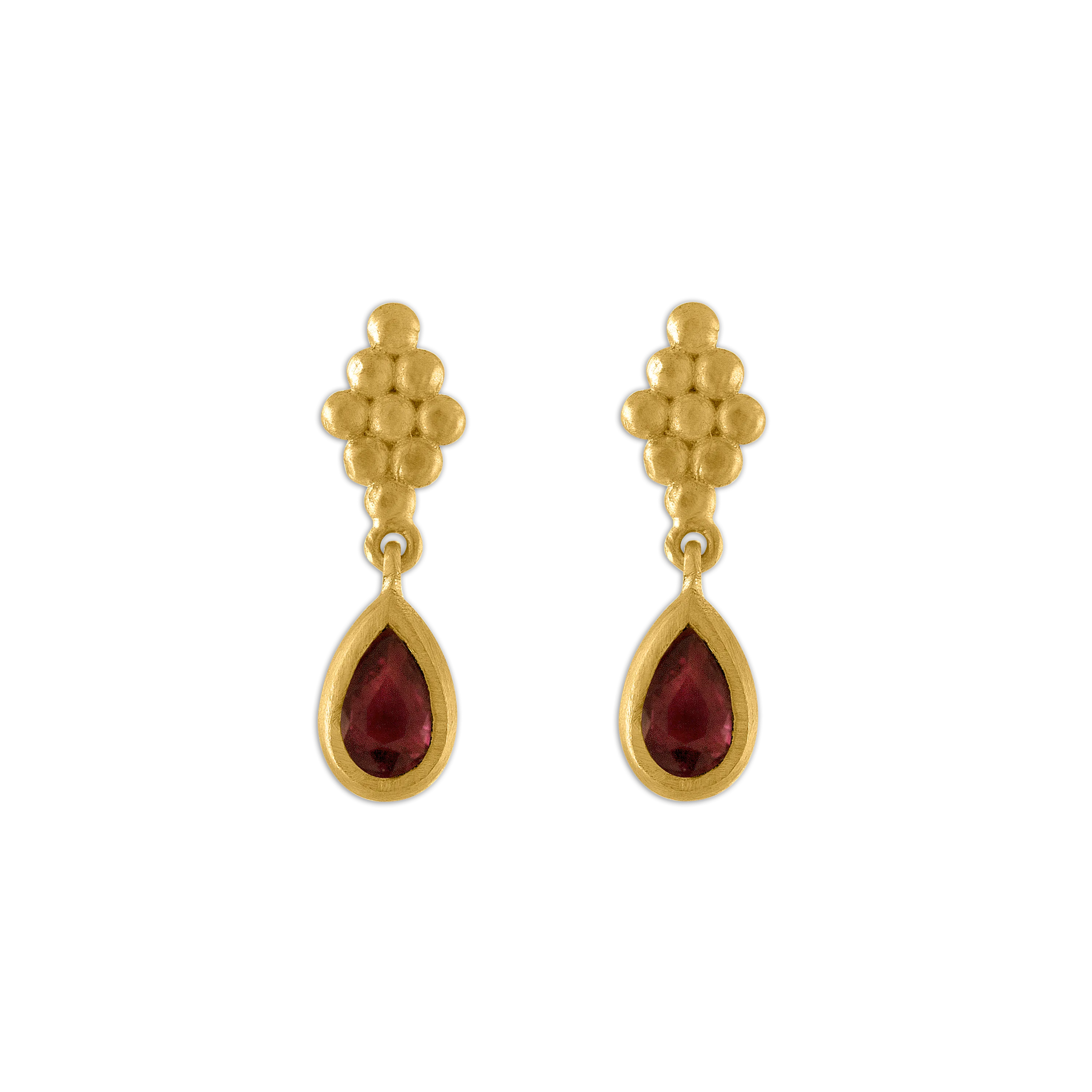 Small Ruby Nona Earrings