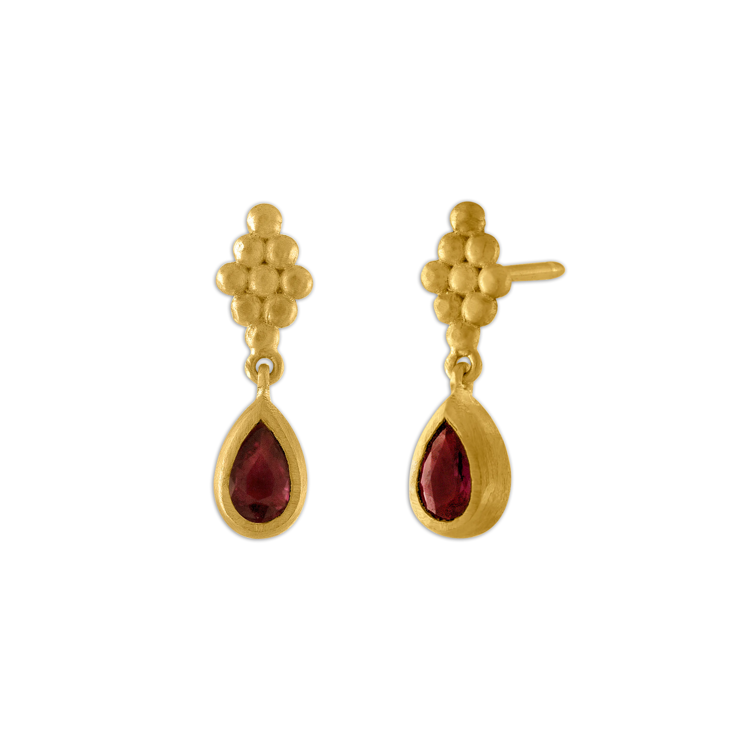 Small Ruby Nona Earrings