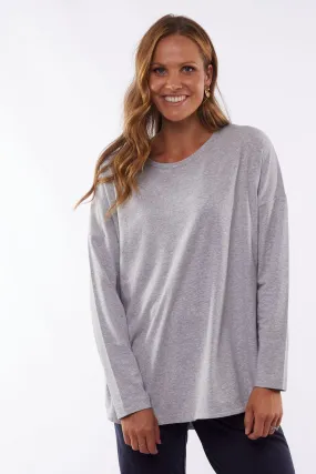 Society LS Grey Marle Tee