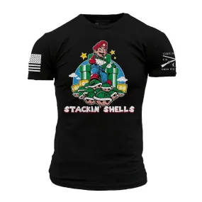 Stackin' Shells T-Shirt - Black