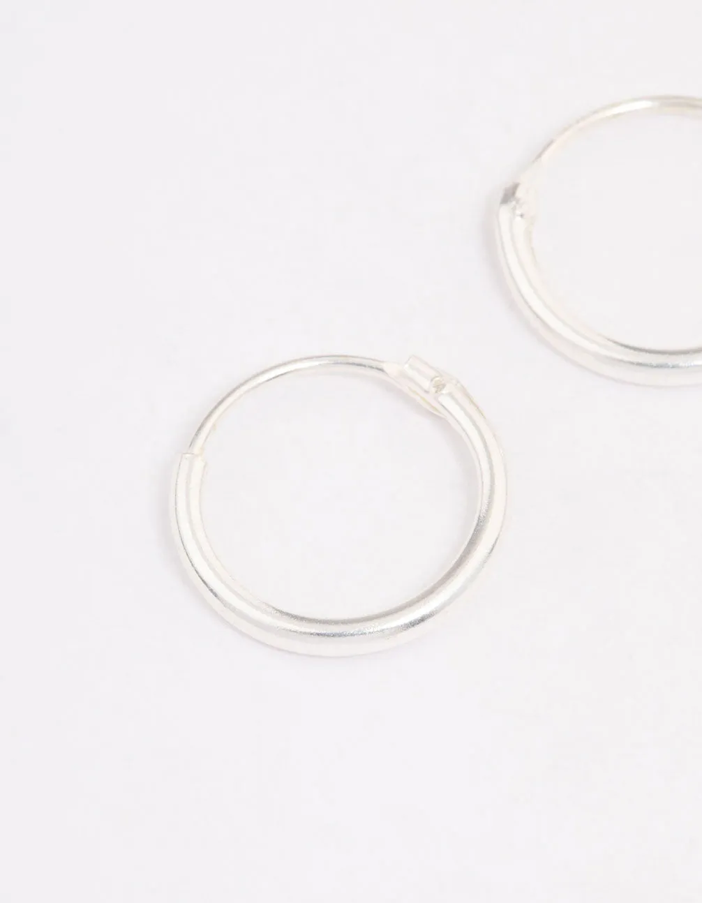 Sterling Silver Hoop Earrings 10mm