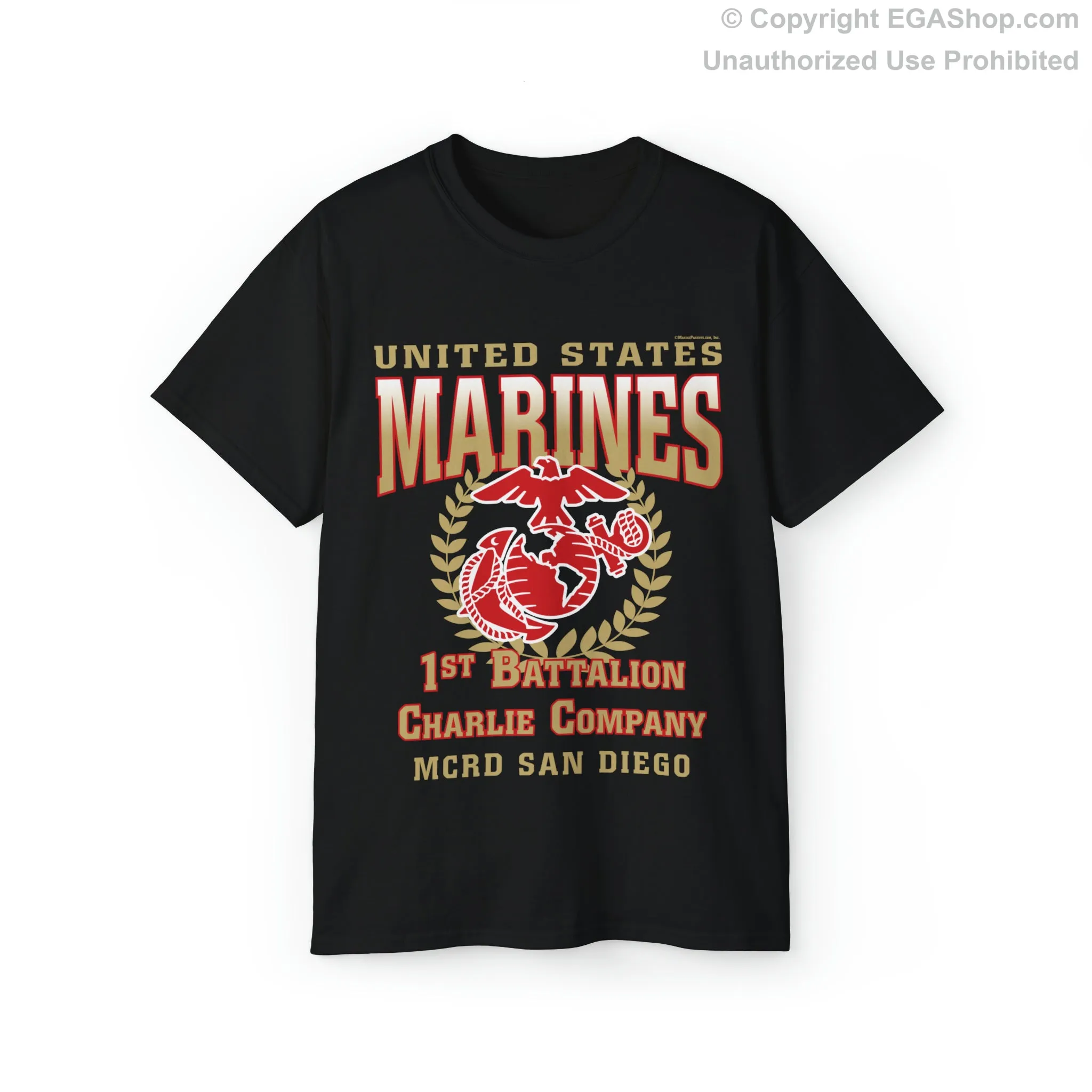 T-Shirt: Charlie Co. MCRD San Diego (EGA   Back Proud Family)