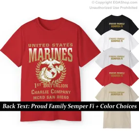 T-Shirt: Charlie Co. MCRD San Diego (EGA   Back Proud Family)