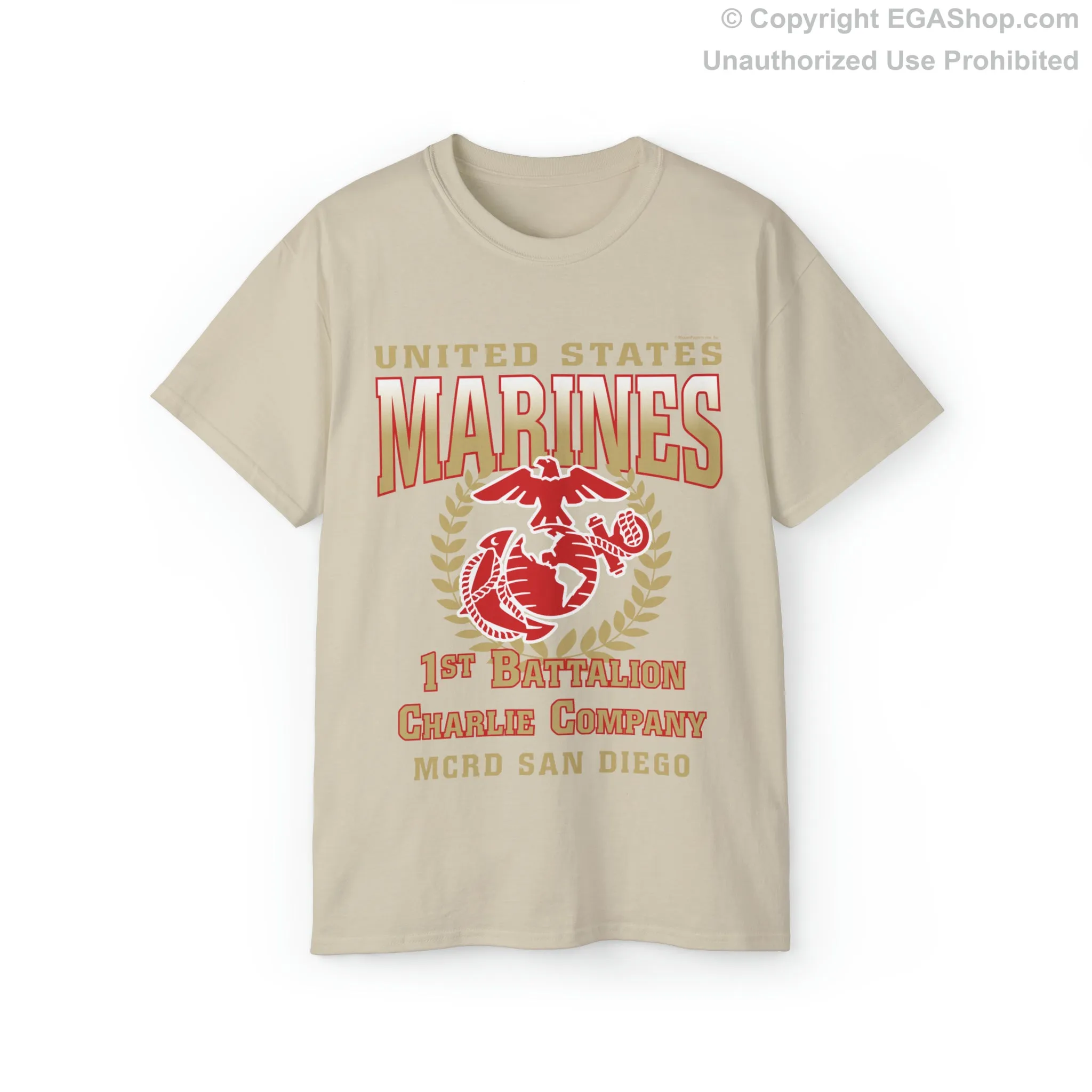 T-Shirt: Charlie Co. MCRD San Diego (EGA   Back Proud Family)