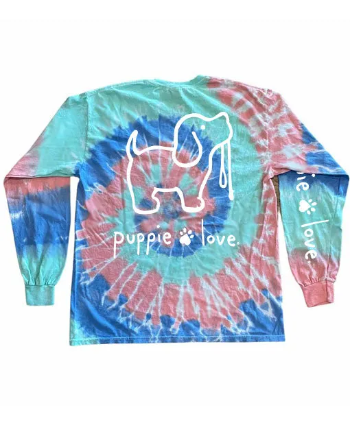 TAFFY TIE DYE PUP, ADULT LS