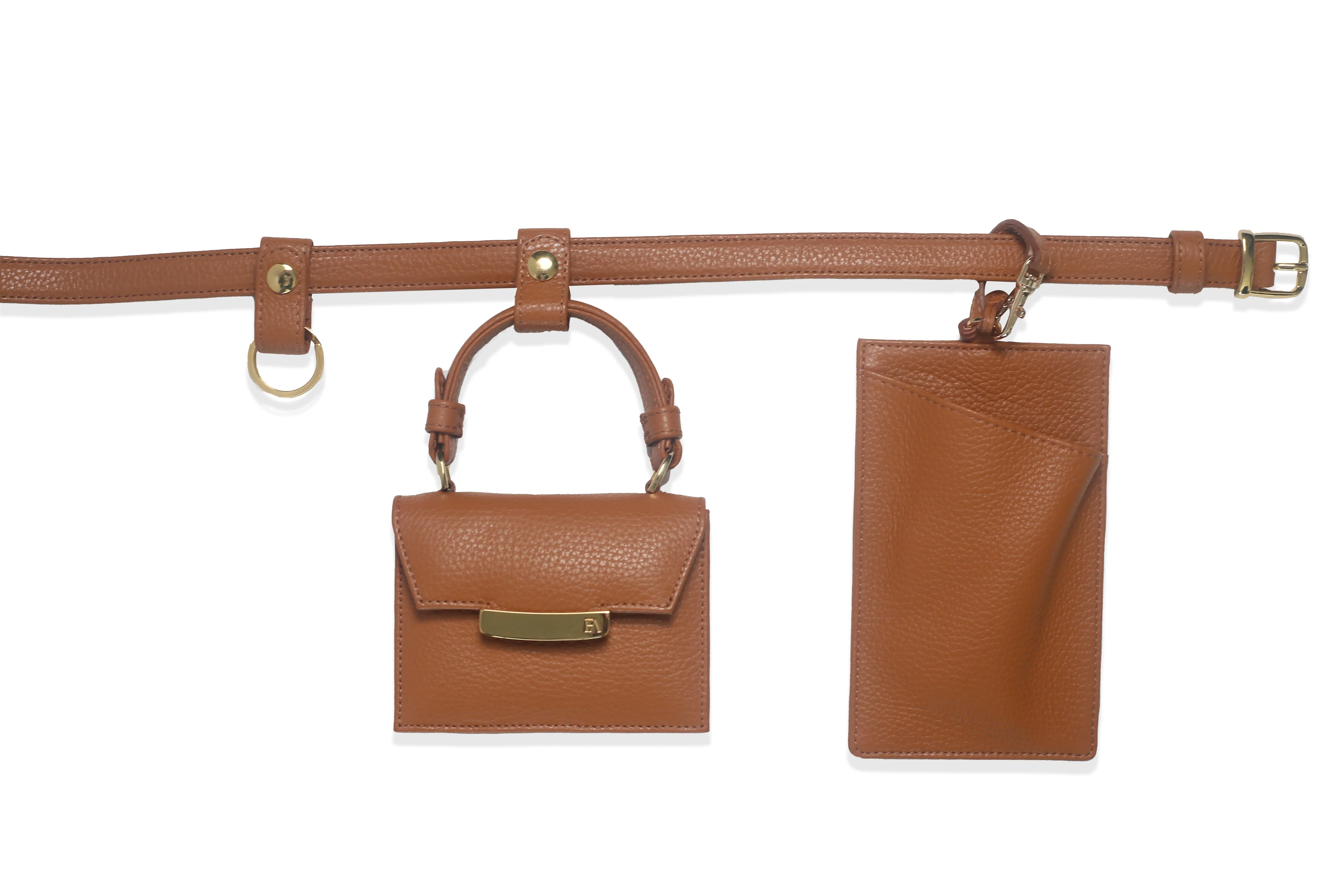 Tan Micro Cynthia Belt Bag