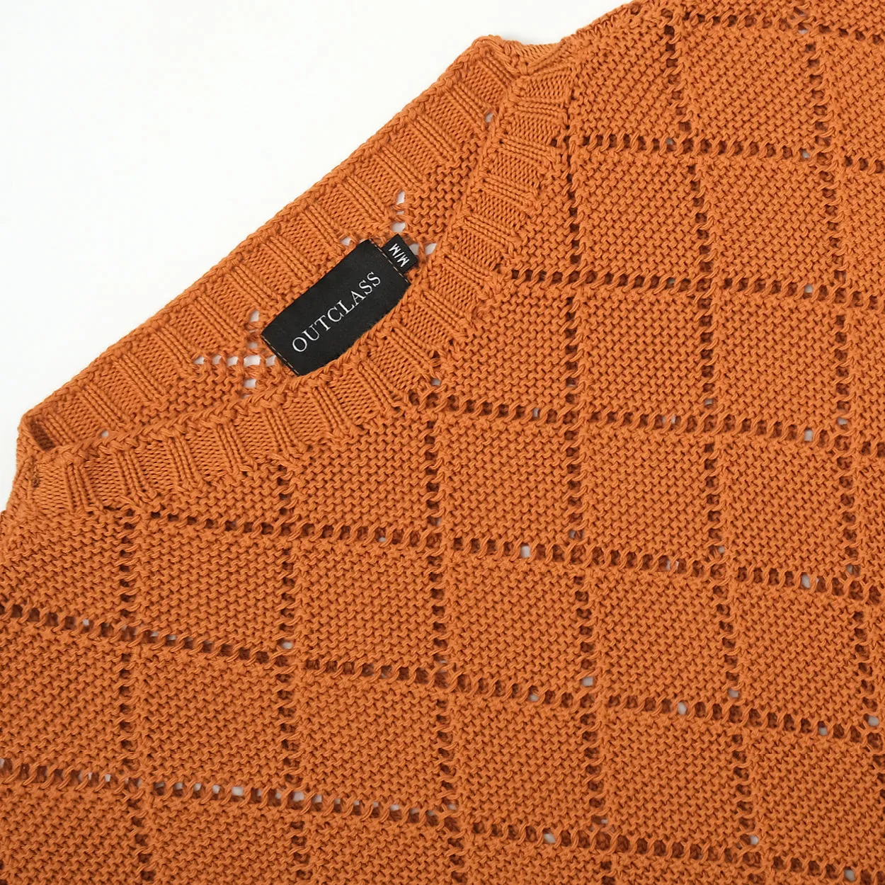 Terracotta Crochet Crewneck