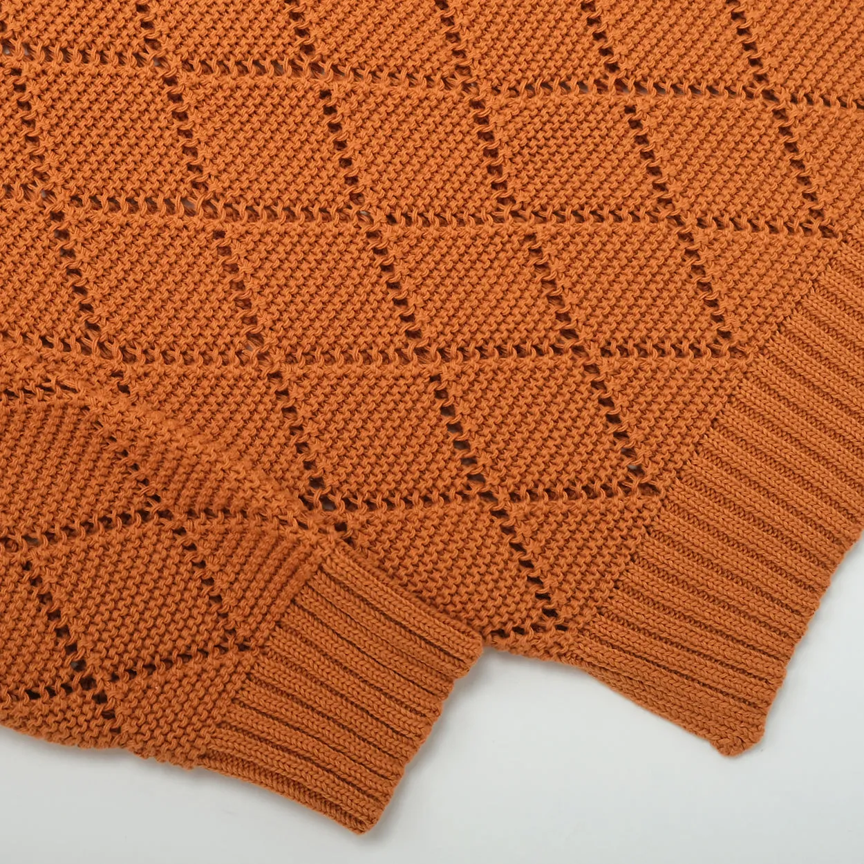 Terracotta Crochet Crewneck