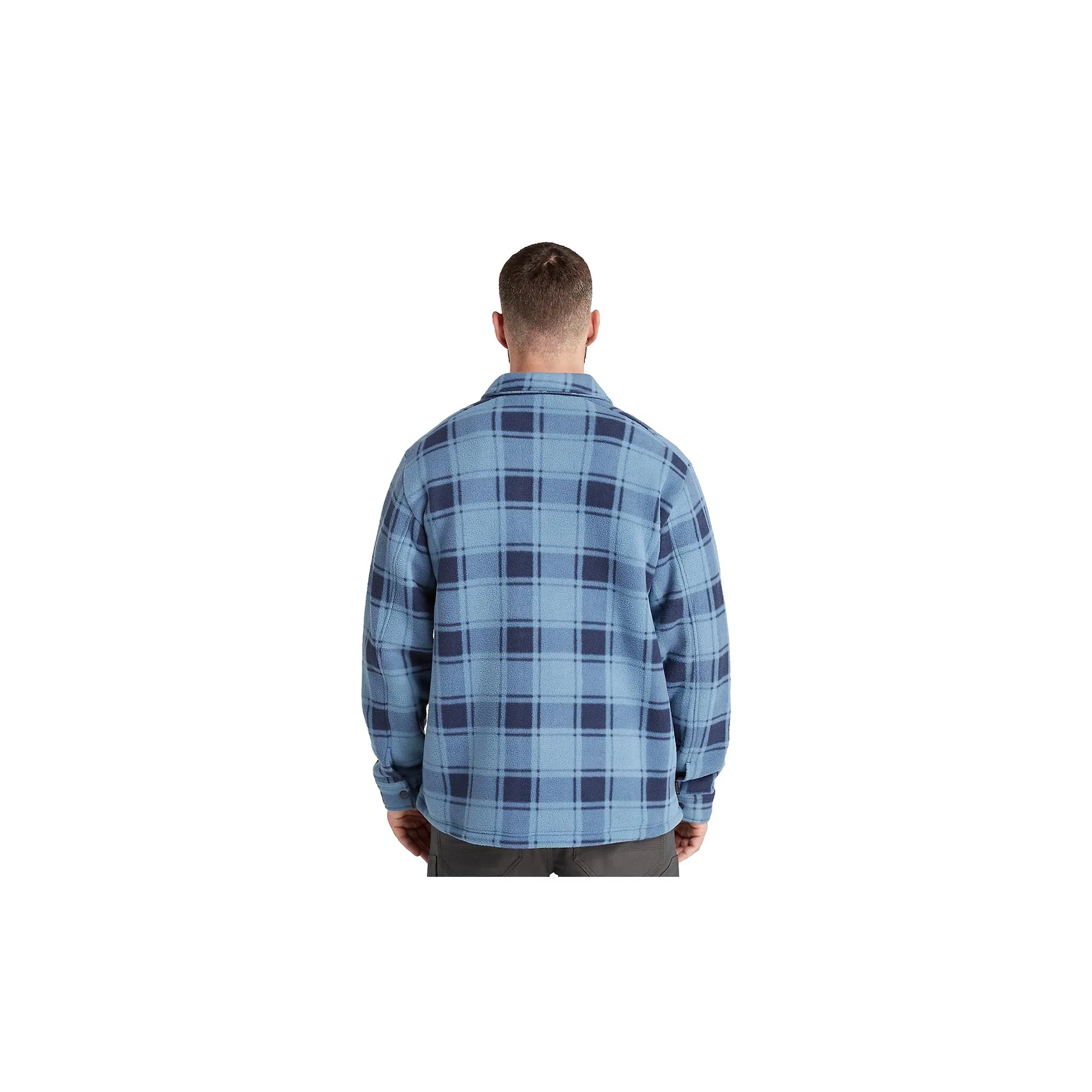 Timberland Pro Gritman Check Heavy Weight Fleece Shirt Vintage Indigo Tartan