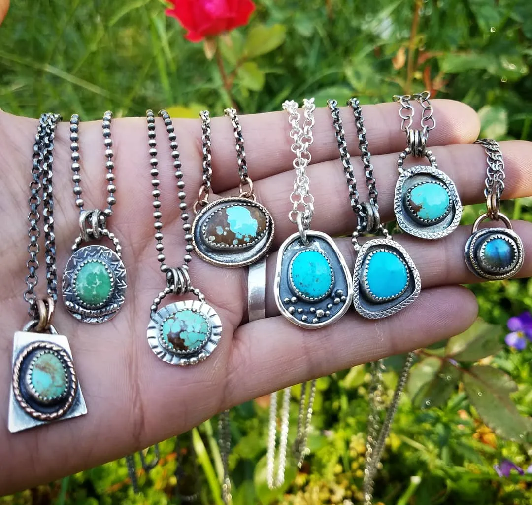 Turquoise Charm Necklace