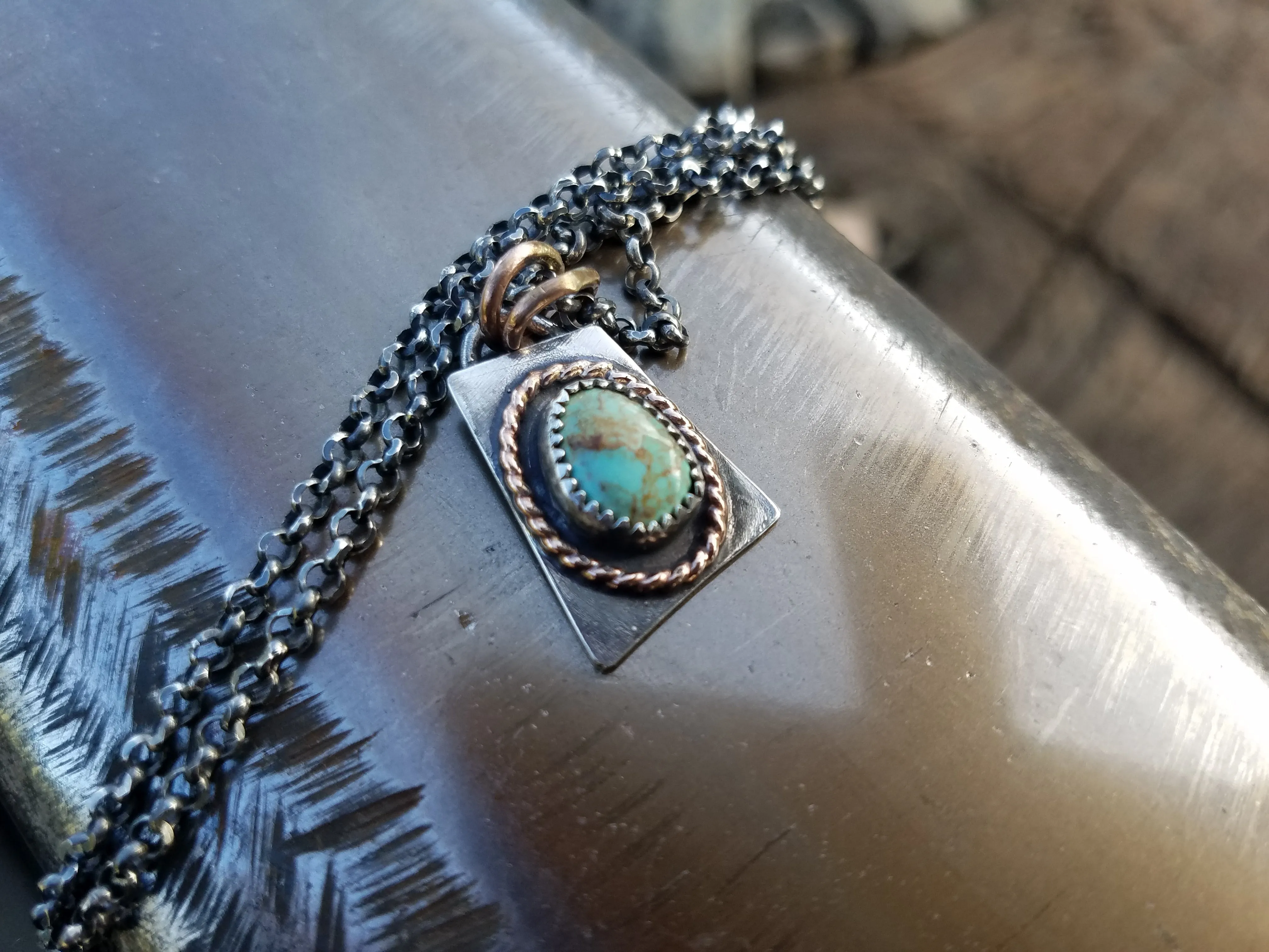 Turquoise Charm Necklace