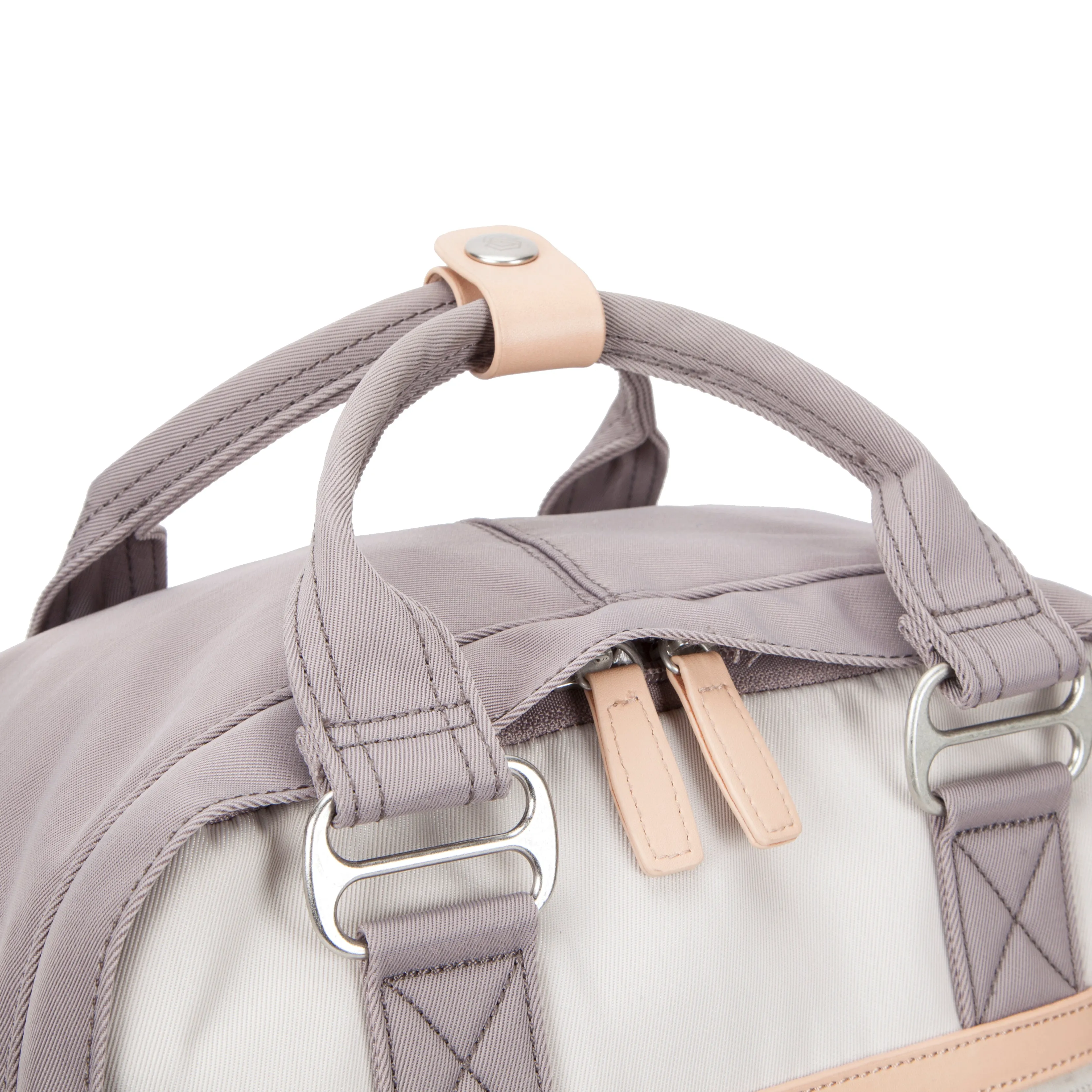 Wimbledon Backpack - Grey with Cream