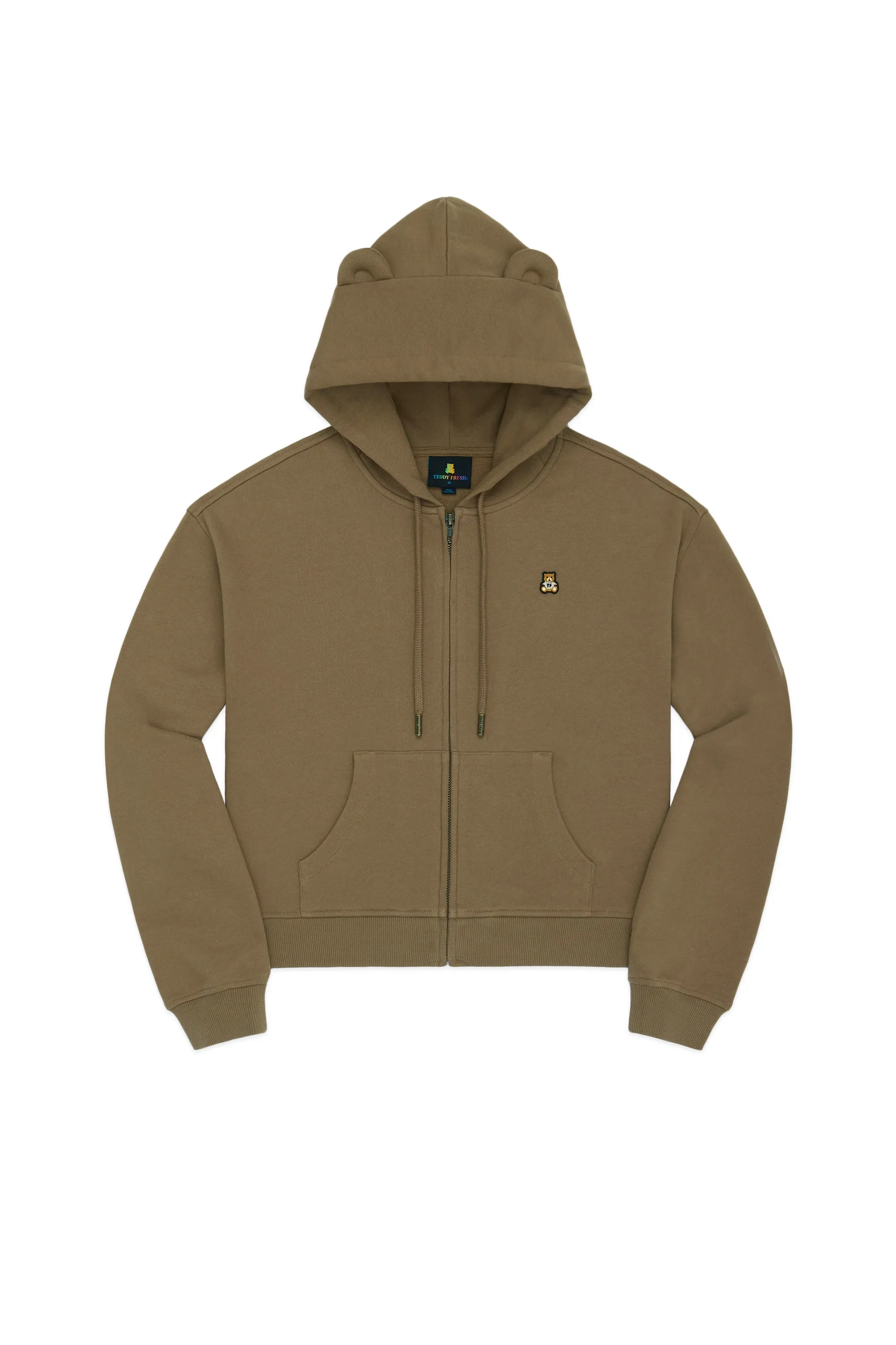 Women's Classic Bear Ear Zip Hoodie