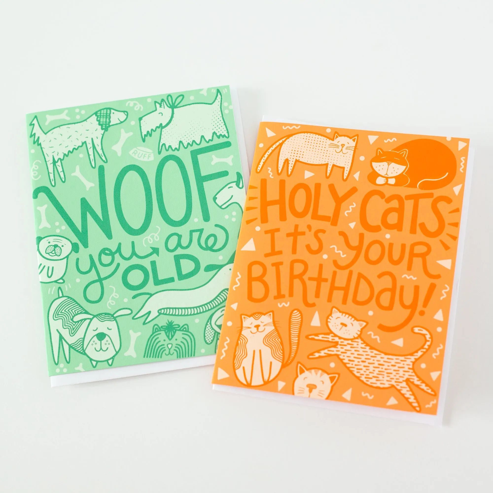 Woof you are old! Funny birthday card for a dog lover, birthday card for dog owner