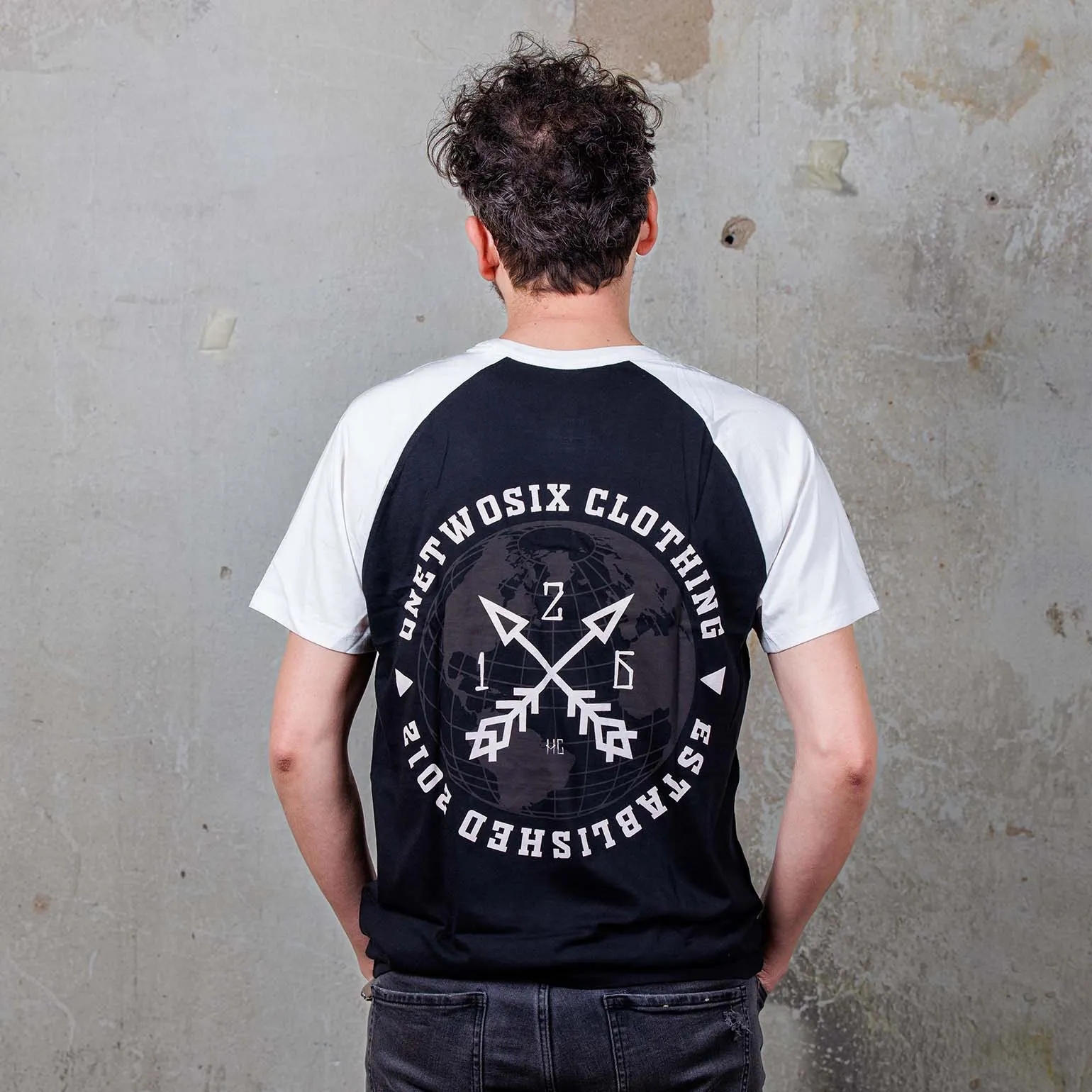 Worldwide  (Black/White Raglan/Organic Cotton)