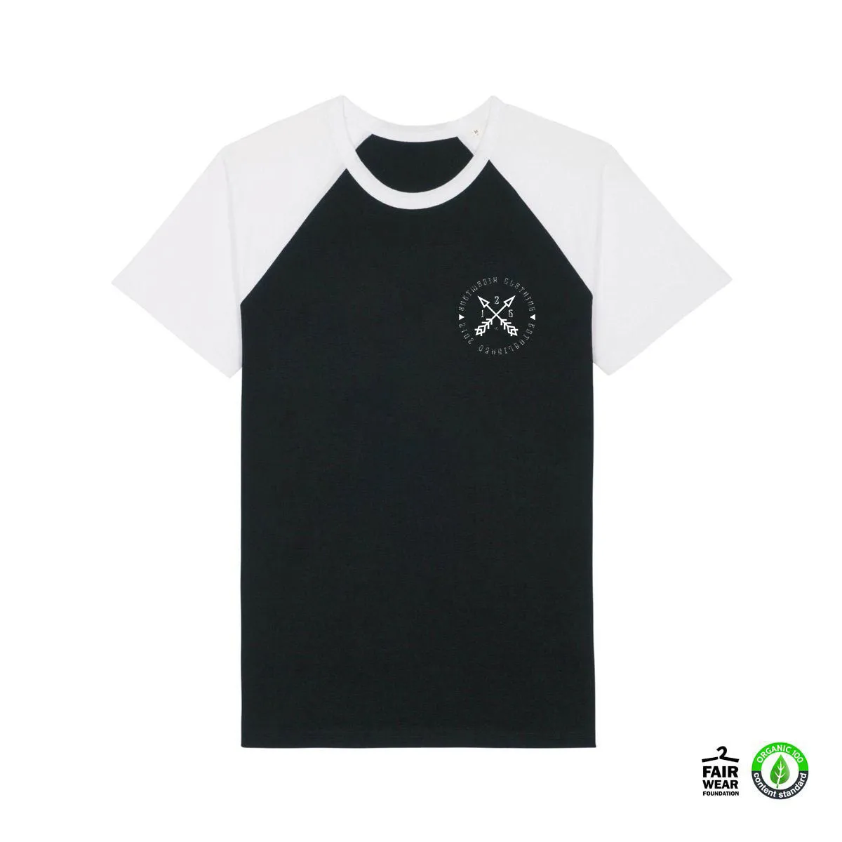 Worldwide  (Black/White Raglan/Organic Cotton)